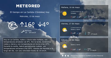 El Tiempo en La Carlota, Córdoba a 14 días